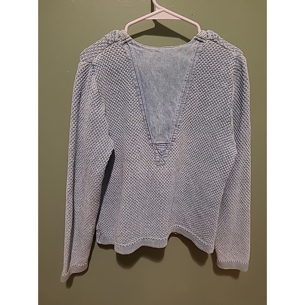 Vintage Blue Willi's Denmark Cable Knit Jacket Sweater DenimFull Zip - Picture 6 of 8
